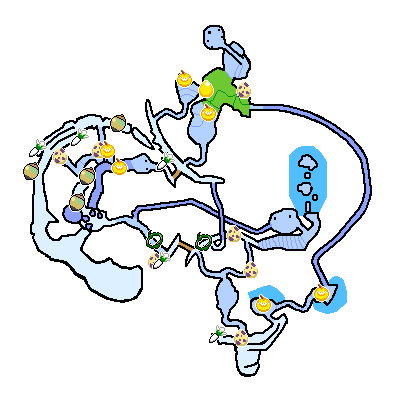 氷山島−素材分布MAP